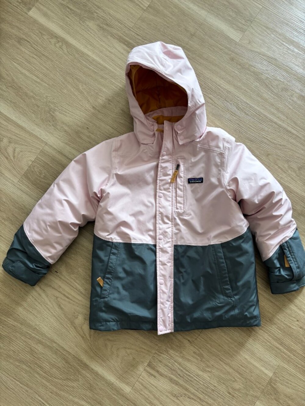 Patagonia Powder Town Insulated Ski Jacket Girls Kids Peaceful Pink Size Medium - Picture 4 of 8